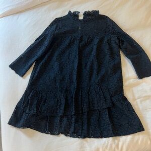 Zara Lace Ruffle Top